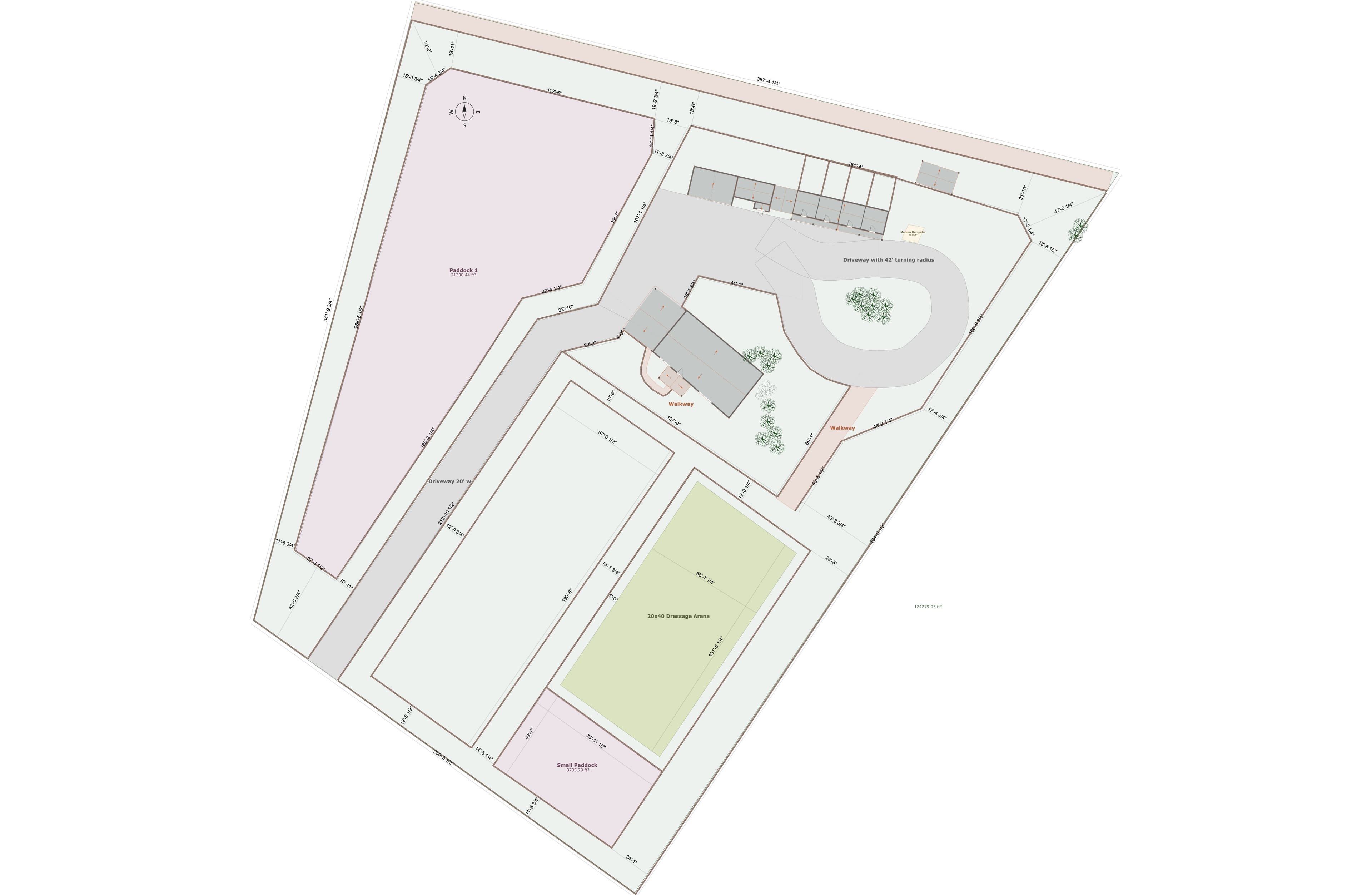 Property blueprints and plans being reviewed